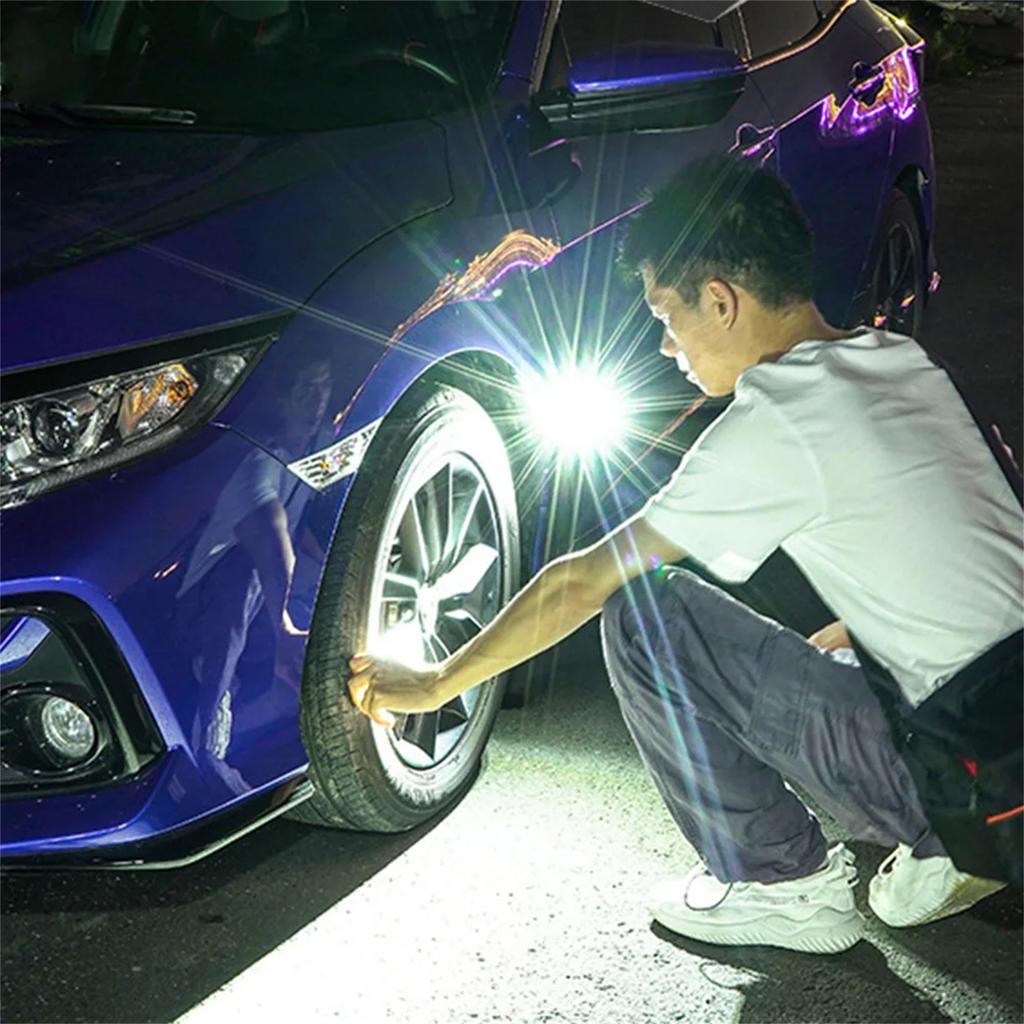 COB Keychain Work Light USB Charging 1000LM 4 Light Modes XPE Pocket Work Light Multi-functional Emergency Light Fixture IPX4 Waterproof For Camping A