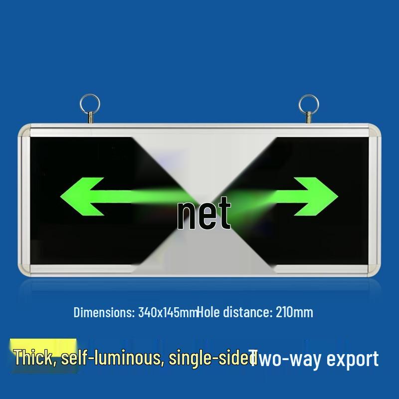 Hongxingbangan Fluorescent Emergency Evacuation Hanging Sign Standard