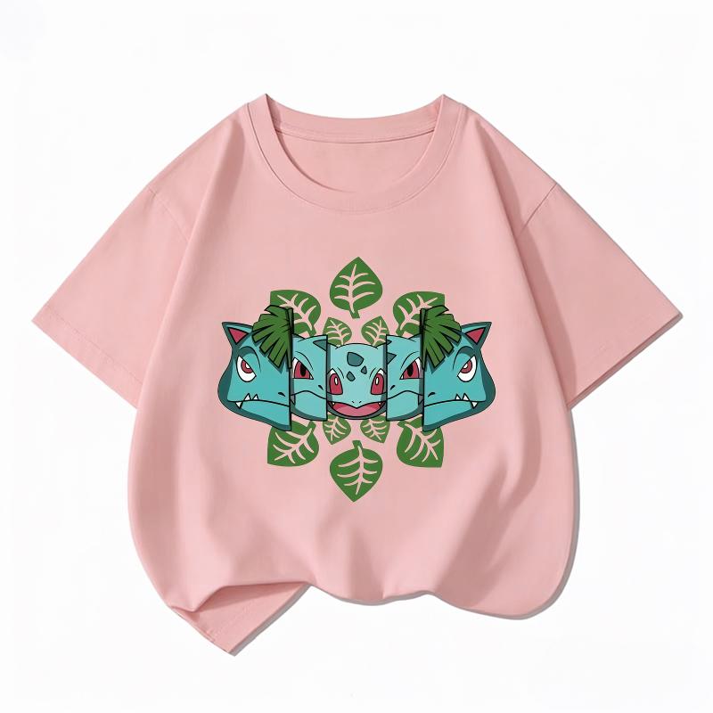 Printed Children's Pure Cotton T-shirt for Boys and Girls, Summer Comfortable and Breathable Children's T-shirt