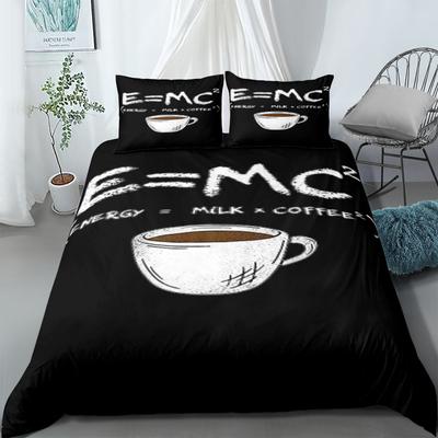 Coffee Relate To Milk Duvet Cover Set UK Single Double Queen US Twin Full King Size Bed Linen Set
