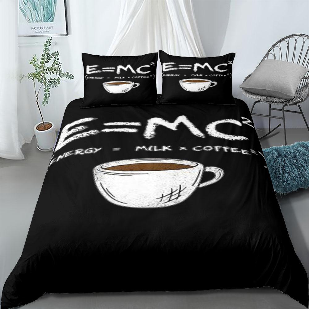 

Breathable Comfortable Single Double Queen Twin Full King Coffee Relate to Milk UK US Size Bed Polyester Quilt Comforter (quilt)-EU Single(135*200cm)3pcs