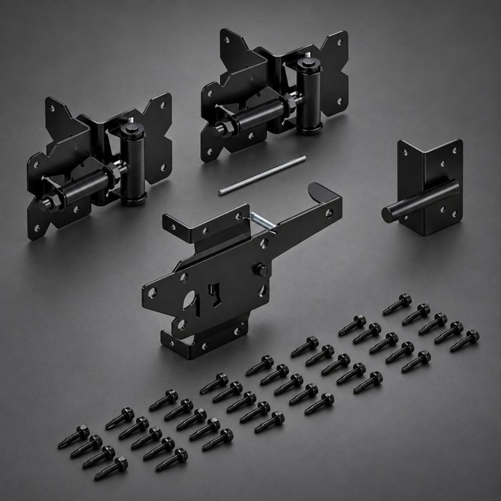 Gate Hardware Powder-Coated for Residential Fencing, Fence Installers