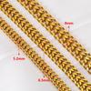 1Meter Two-chain Stainless Steel Cuban Flat Chains for Jewelry Findings Necklace Bracelet Making Supplies DIY Chain Accessories