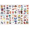 10 Sheets/Pack Kids Cartoon Fake Tattoo Stickers for Children Creative Water Transfer Printing DIY Temporary Tattoo