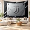 Juventus FC Wall Tapestry, Soft Fabric Wall Hanging, Decorative Backdrop For Bedroom Home Wall Art
