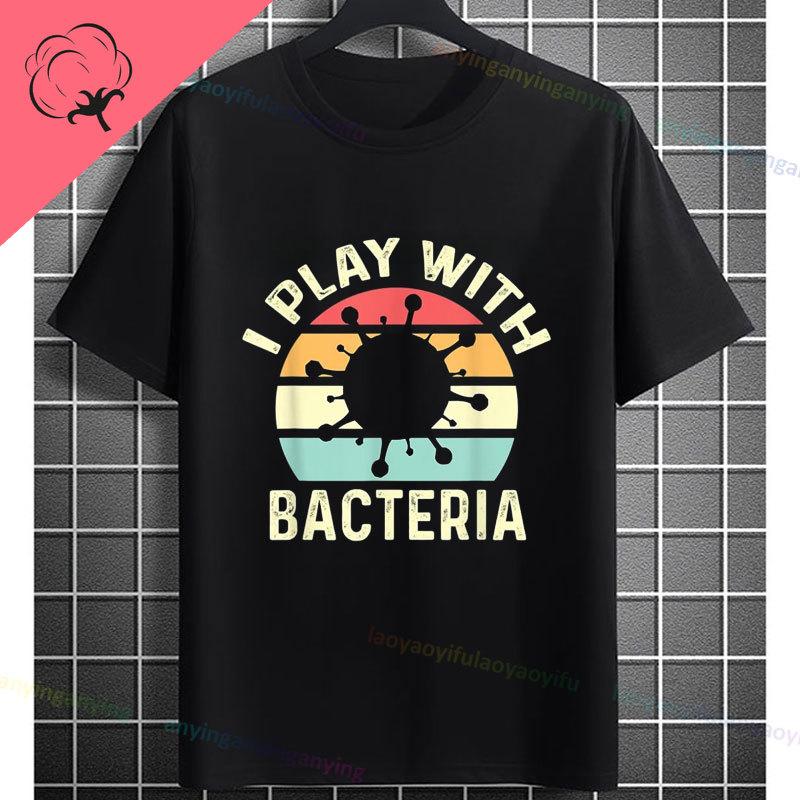 Funny Biology Bacteria and Microbes Selfie Petri Dish Cellfie Graphic Tshir100 Cotton Short Sleeve Humor Style Outdoor Tshirt