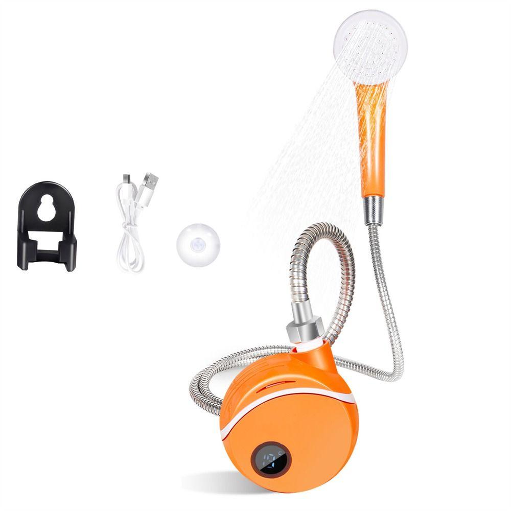 Waterproof Pump Head Electric Shower 2000Mah Camping Shower Simple Design Outdoor Shower  Hiking