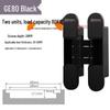 Adjustable 180° Concealed Door Hinges for Inward/Outward Opening Wooden Doors