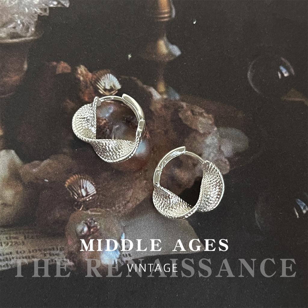 Геометрические серьги-пусеты с текстурой, универсальные серьги, серьги в европейском и американском стиле