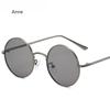 Women Sunglasses with Red Lenses Round Metal Frame Vintage Retro Glasses Sun for Men Unisex Birthday Gifts Gafas De Sol