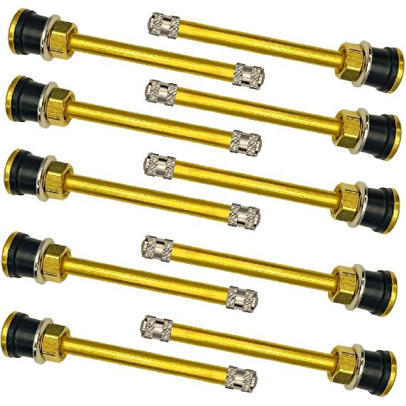 

TR572 Brass Commercial Truck Valve Stems (Pack of 10) - 3-3/4 for Rim .625 , Clamp-in Replacement for Bus Tires TR572-10pcs