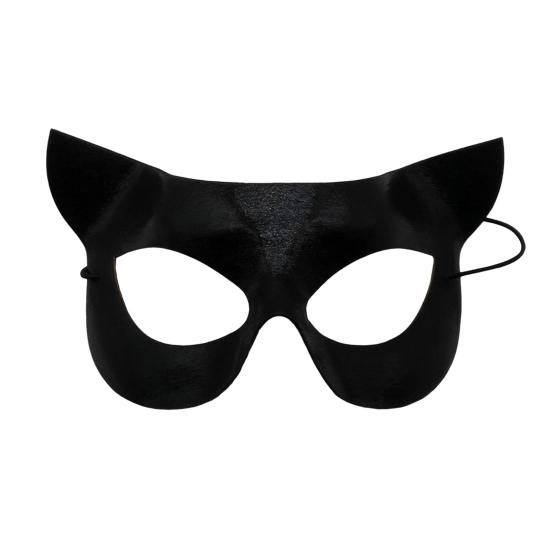 Halloweenská kočičí maska Poloviční obličej Krajková maškarní maska Kočka Liška Zvíře Cosplay Kostým pro Karnevalový ples Party Doplňky