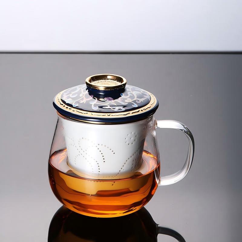 Glass Tea Infuser Bottle with Lid