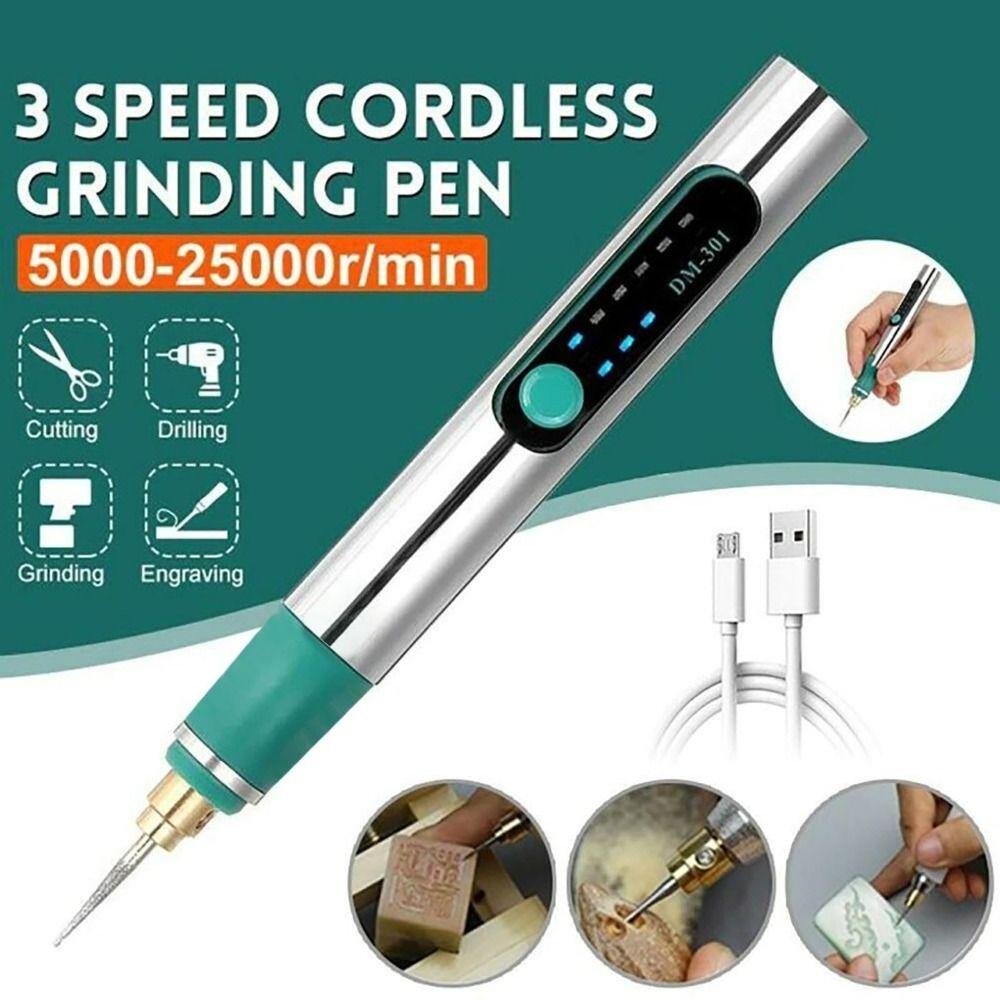 Rechargeable Etching Pen DIY Carving Tool Small Polishing Machine  for Metal Glass