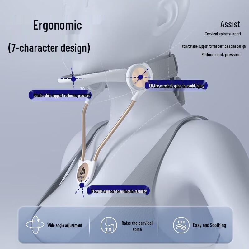 CHIGO Neck Massager with Pulse and Support CN plug (adapter included)