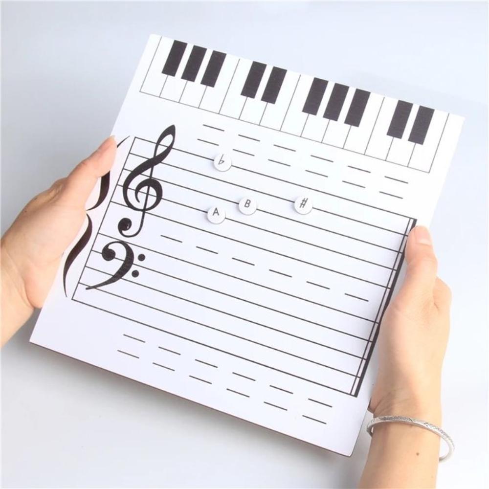 Erasable Music Teaching Tool Reusable Magnetic Music Notes Stickers Music Score Whiteboard  School