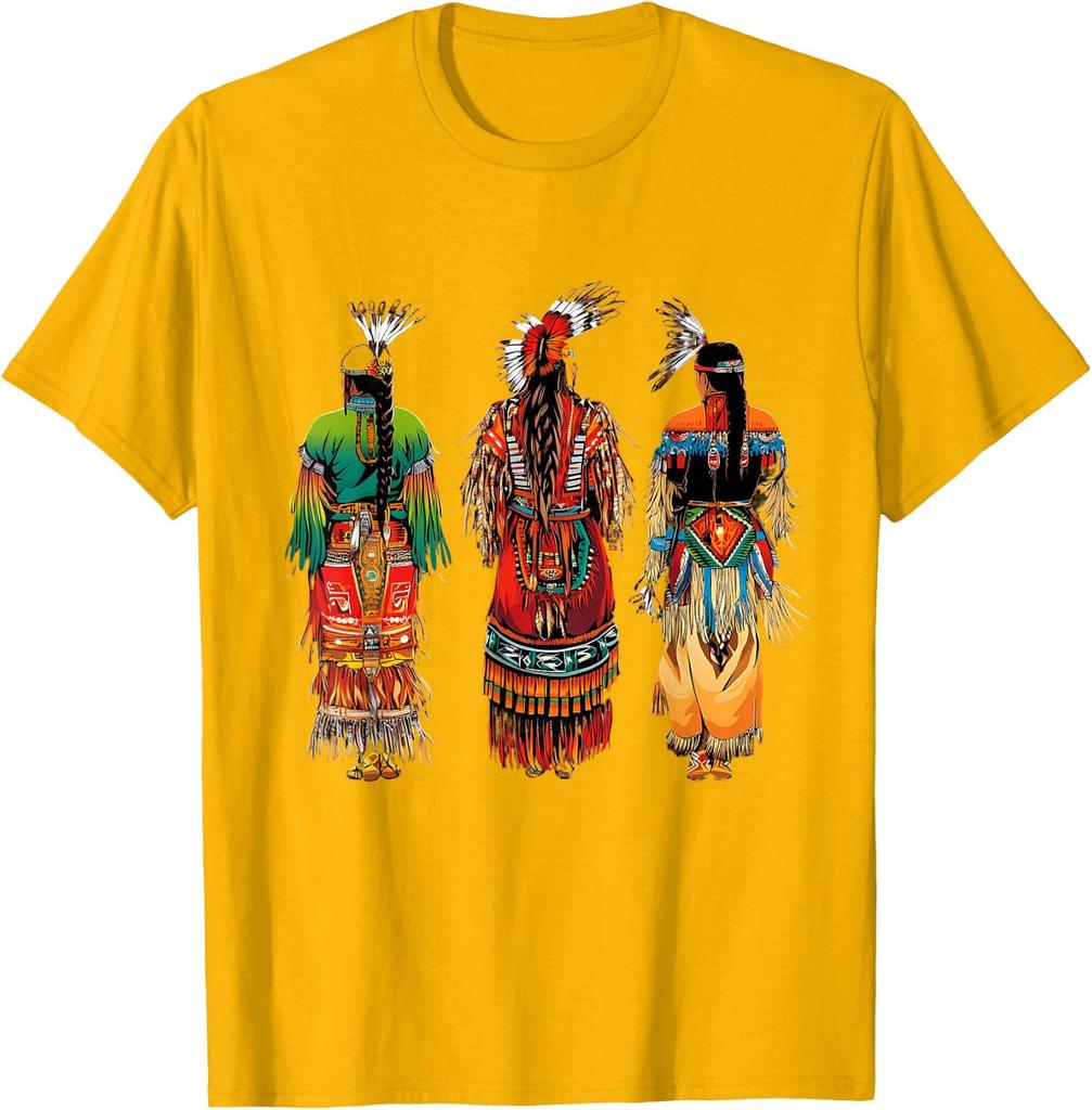 Indian Tribe Native American Feather Headdress Unisex T-Shirt 4