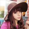 Meier Retro style characteristic wool woolen hat, women's casual trend versatile hat, big eaves hat