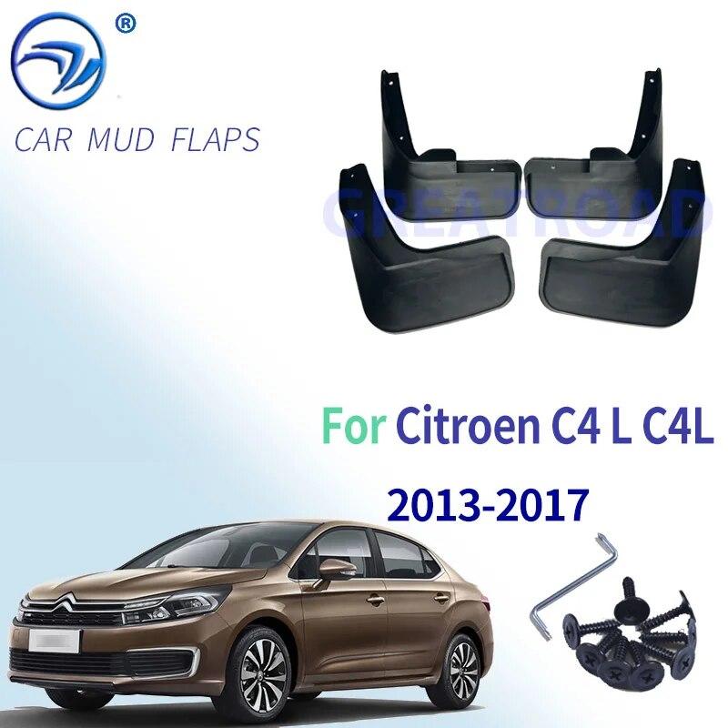 

Автомобильные передние и задние брызговики для Citroen C4 L C4L 2013 2014 2015 2016 2017 аксессуары для седана брызговик 1 комплект крыльев