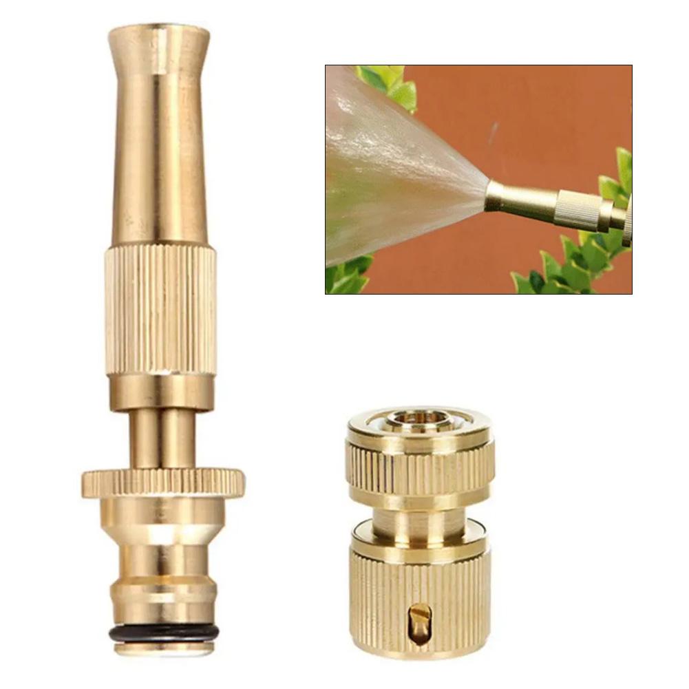 YAFEX Brass Hose Connector Kit Adjustable Hose Nozzle 1/2Inch Hose End Quick Connector 2026 Hot Sale Brand. New And High Quality