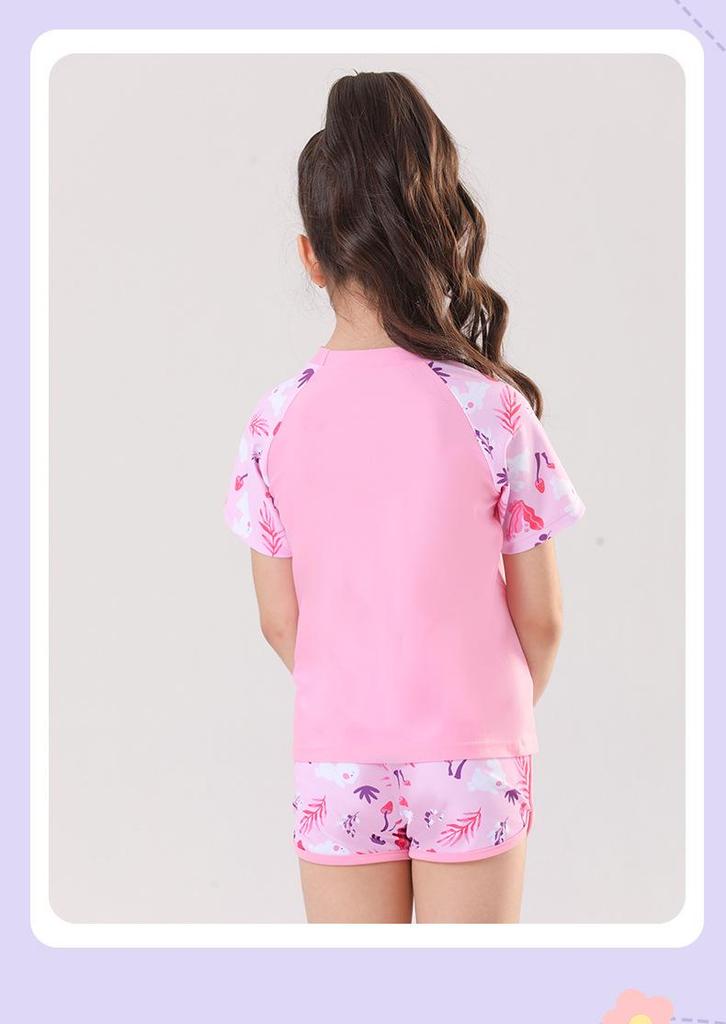 2025 New Style Two-Piece Swimsuit for Girls - Ideal for Kids & Teens' Swim Training