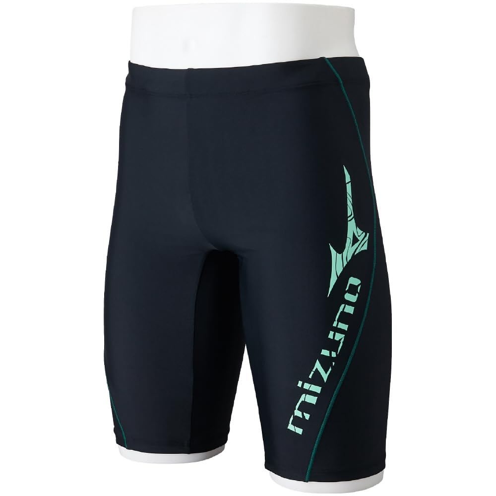 

Mizuno Swimming Swim Shorts Half Spats Green M Men s Black/Lime
