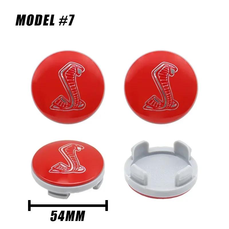 Car Sticker 2026 Ford 4pcs 54mm Car Wheel Center Caps Hubcap Car Rims Cover For Ford Focus Mk2 Mk3 Fiesta Mustang ST F-150 Monde