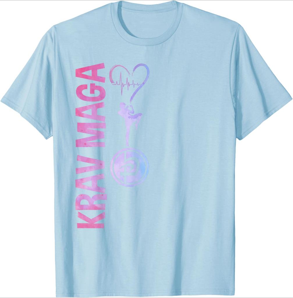 Krav Maga Apparel Israeli Self Defense System Krav Maga design 100 cotton Oneck short sleeve casual printed mens Tshirt