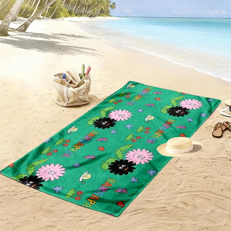 Barbapapa2 Print Beach Towel, Large Soft Quick Dry Towel for Beach Camping Swimming