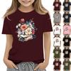 Kleinkind Mädchen Jungen T-Shirts Kinder Top Jungen und Mädchen bedrucktes Kurzarm-T-Shirt 1-12 Jahre