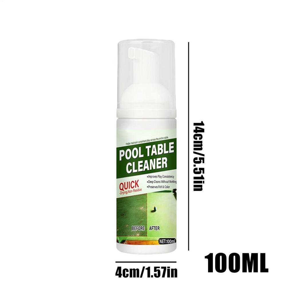 100ml Billiard Table Felt Care Mousse with Towel Multi-Purpose Pool Table Cleaner Care Agent for Sports Clubs Home & Tournament