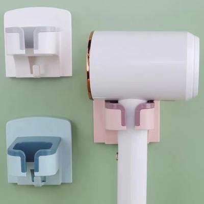 Supporto Multifunzionale per Asciugacapelli da Parete per l'Organizzazione del Bagno
