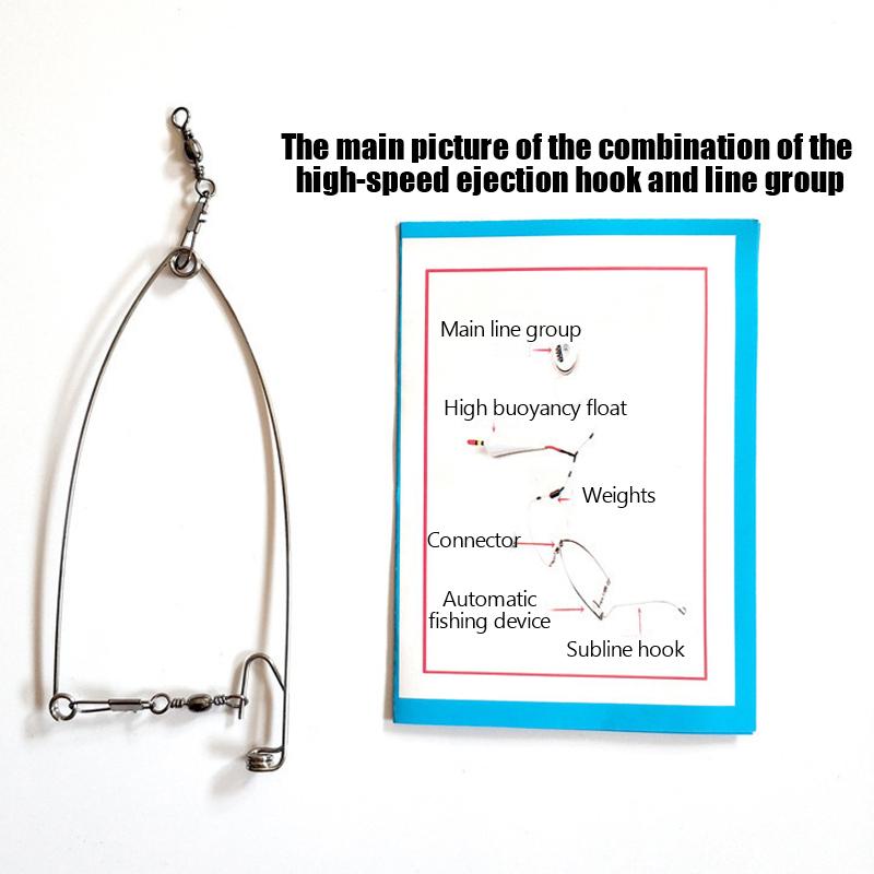 Αλιευτική Συσκευή Ελατηριωτός Γρήγορος Αγκίστρι Αγκίστρια Ψαρέματος για Τεμπέληδες Αυτόματης Αποβολής Παγίδες Δολώματος για Ψάρεμα στον Πάγο