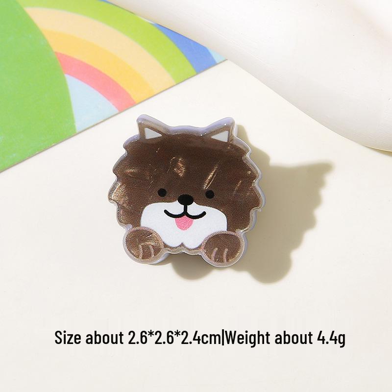 Niedliche Ozeantier Acetat Krallenklemme: Muschel, Delfin, Seestern, Welpen-Design