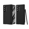 Matte Candy Color With Pen Slot Case for Samsung Galaxy Z Fold 7 6  4 3 Fold7 Screen Protector Film Hard PC Shockproof Cover