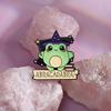 Animal Letter Whimsical Metal Badge Brooch Featuring Quirky Frog And Bat Style