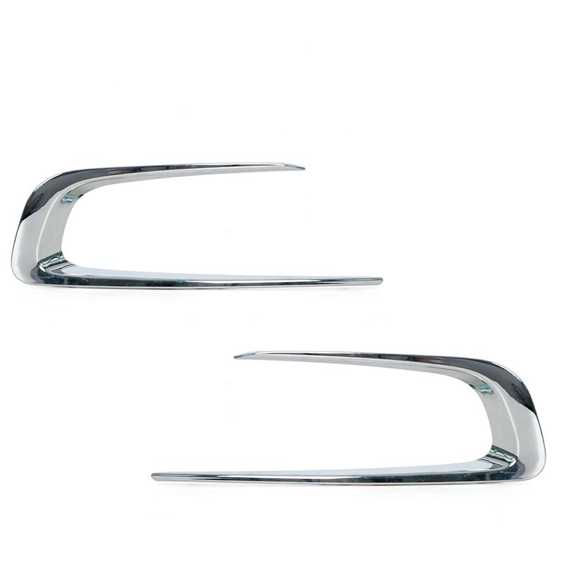 Front Bumper Left Right Fog Light Cover Frame  Fog Lamp Trim Decorative Strips For Peugeot 2008 2014 2015 2016 2017 2018