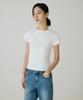 Siyajyu Sitp5275 Slim Ribbed Short Sleeve T-Shirt_Ivory