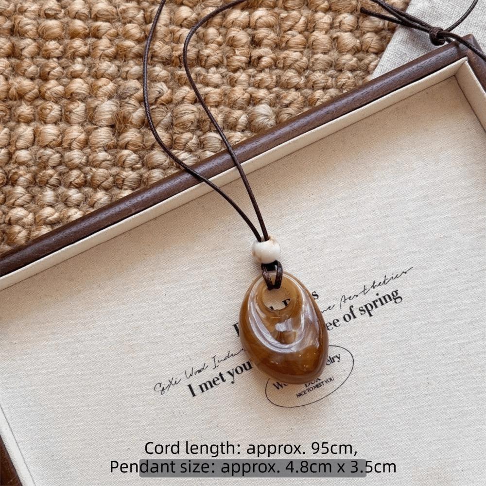 Long Sweater Chain Resin Clothing Pendant Vintage Pendant Necklace  Gifts