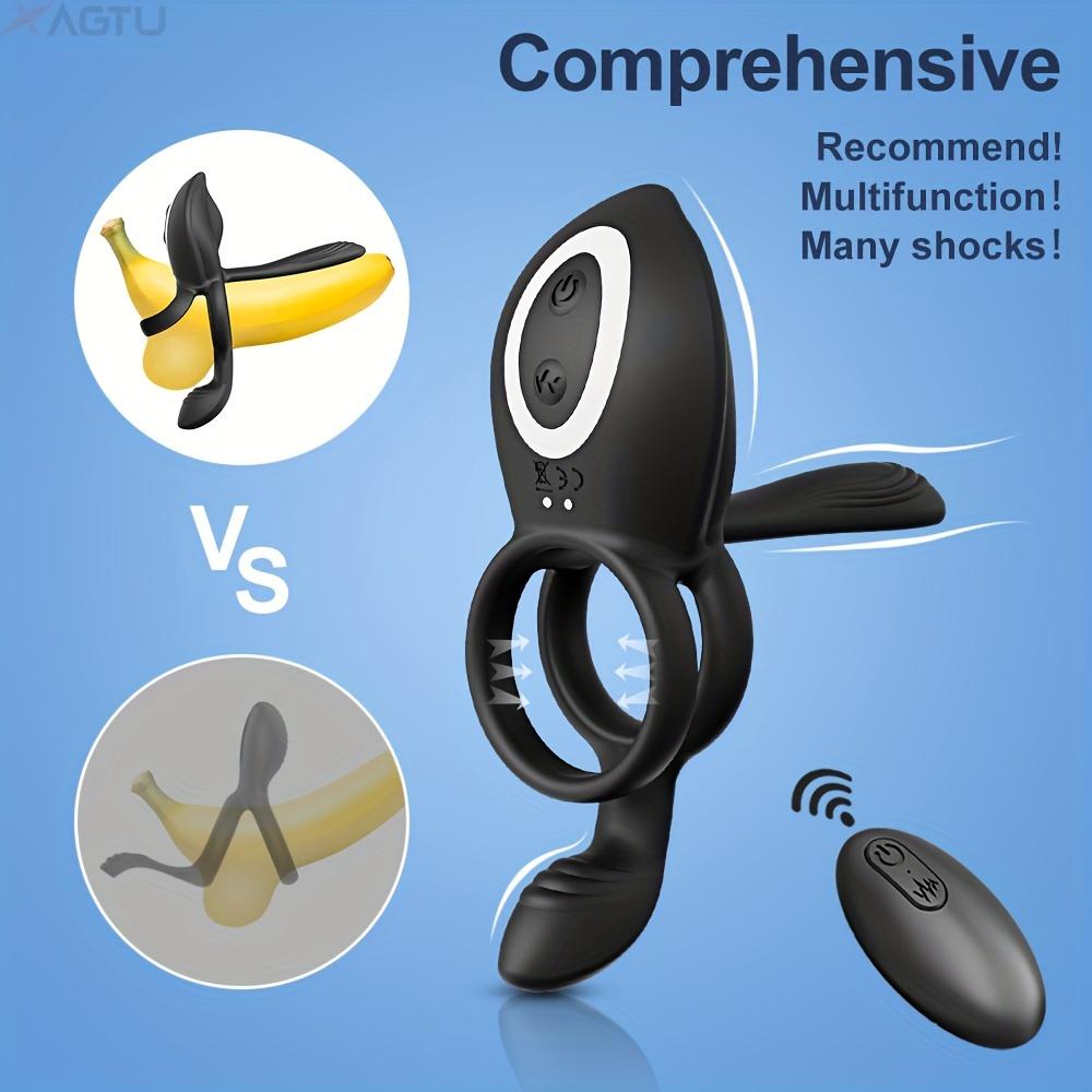 Wireless Remote Control Penis Vibrator Cock Ring Men Couple Cockring Retardant Ejaculation Delay Sex Toys