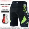 Mens Cycling Shorts With 3 Pockets 5/8 Length Road Bike Apparel Quick-Dry Breathable Performance Wear