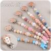 Baby Pacifier Chain Silicone Beads Soother Nipple Clip Infant Dummy Holder Strap for Baby Chew Toy Teether Teething BPA Free