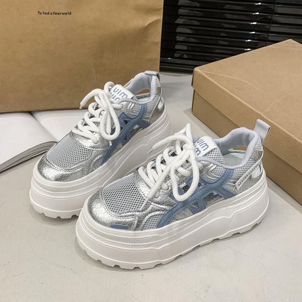 

Fashion Shoes Woman 2025 Clogs Platform Slip On Sneakers Round Toe Tennis Female New Creepers Sports Casual Small Breathable Summer Scan 35