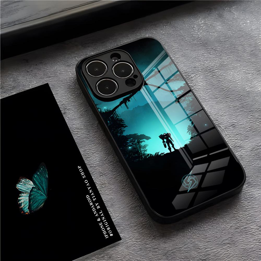 Game Metroid Phone Case For IPhone 17 Pro Max 15 Pro 16 14 Plus 12 13 Mini 11 Pro Shockproof Glass Cover