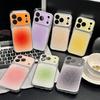 Stylish Acrylic Case With Sparkle Glitter Gradient Window IPhone 14 15 16 17 Pro Max Full Coverage Drop Protection