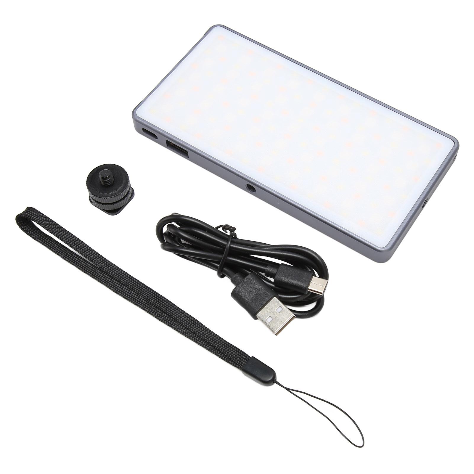 

Светодиодный фотосветильник 1000 лм 2500‑9900 К 21 эффект CRI 95+ 4000 мАч 10 Вт RGB видеосветильник светодиодная камера