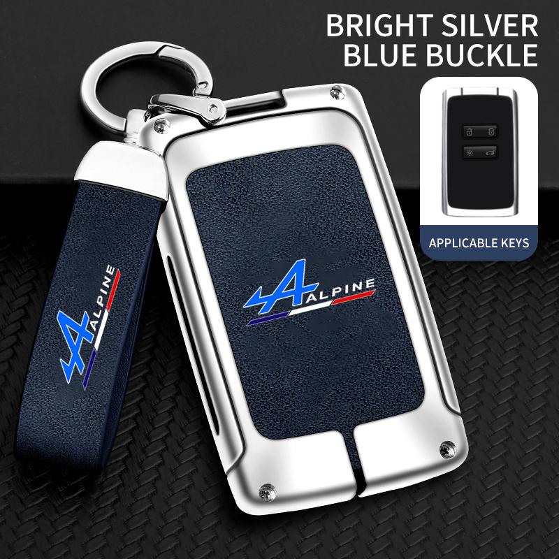 New Zinc Alloy Leather Car Key Case Cover Shell For Alpine A290 GTS A110 Espace Austral Duster Lodgy Spring Koleos Captur Kadjar