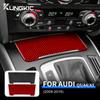 Carbon Fiber Style Interior Sticker for Compatible Vehicle A4 A5 Q5 2009-2016 Ashtray Box Panel Trim