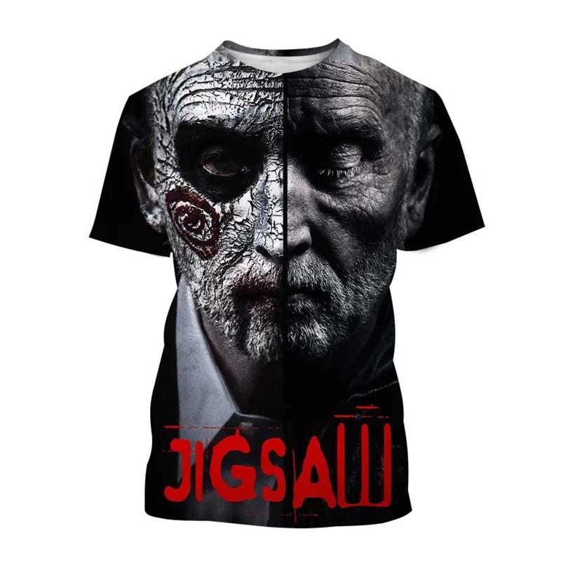 Horror Movie Saw X T-shirt 3D Printed Man Women Fashion Oversized Short Sleeve T Shirts  Men Tops Unisex clothing