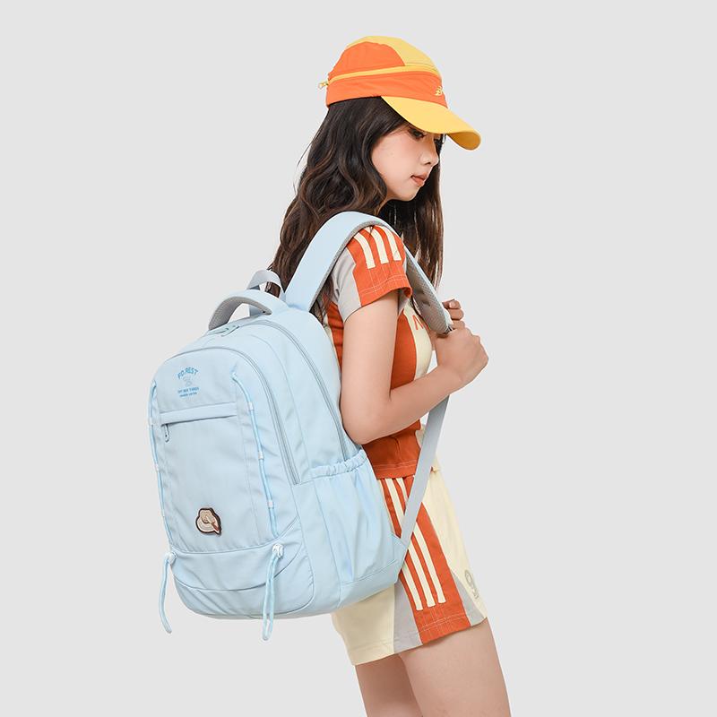 Contrast Color Schoolbag Lightweight Travel Backpack Large Capacity Backpack